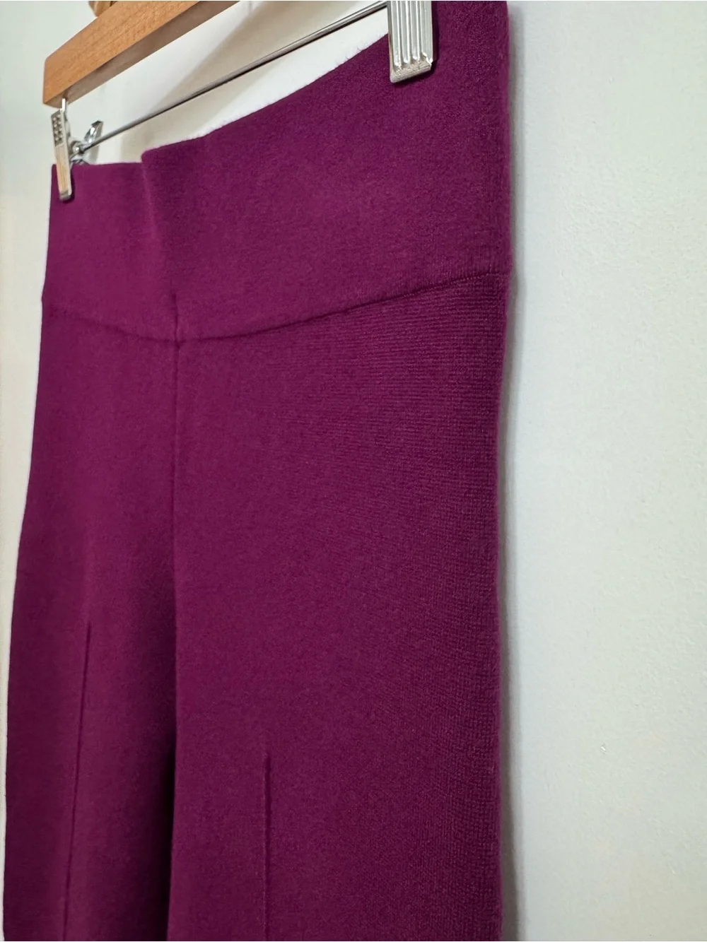 J. Crew Delaney Kickout Knit Sweater Pants Women Small Tall Preppy Winter Flare